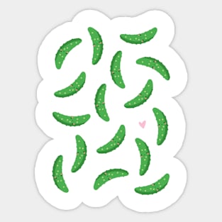 Tiny happy pickles Sticker